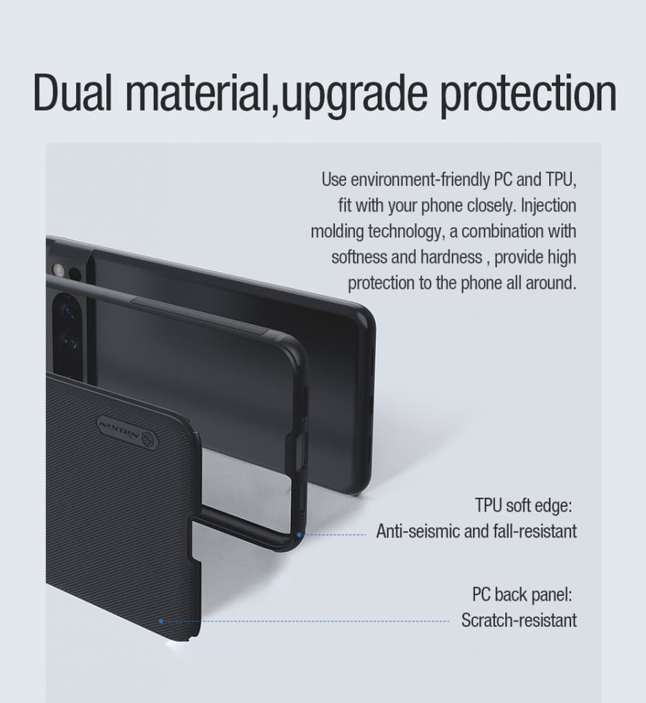 Nillkin Super Frosted PRO Magnetic Zadní Kryt pro Google Pixel 8 Pro Black - náhled 5