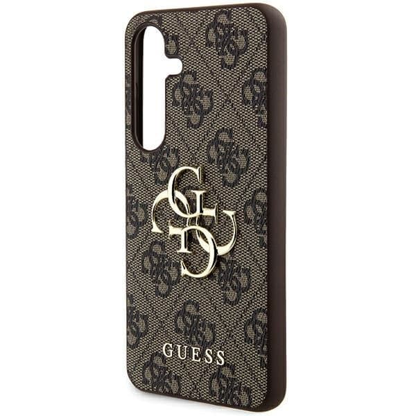 Guess PU 4G Metal Logo Zadní Kryt pro Samsung Galaxy A55 5G Brown - náhled 5