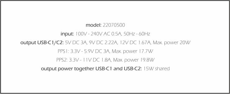 Adaptér Swissten Gan 2x USB-C 20W s funkcí rychlonabíjení bílý - náhled 5