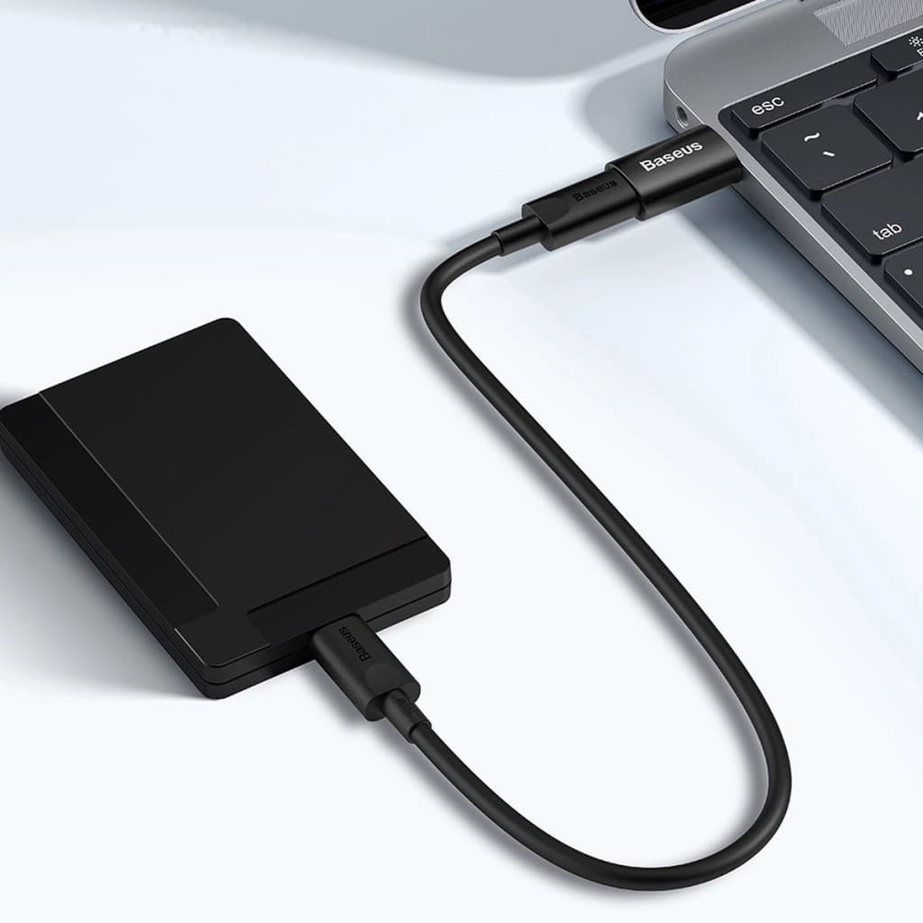 Adaptér Baseus Ingenuity Mini OTG z USB-C na USB-A Black - náhled 5