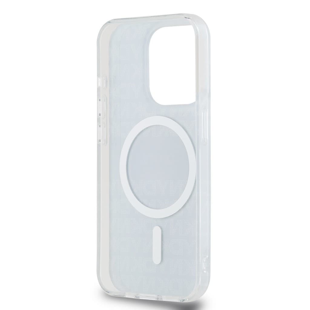 Zadní Kryt DKNY PC/TPU Repeat Pattern Tonal Stripe Magsafe pro iPhone 14 Pro Black - náhled 5