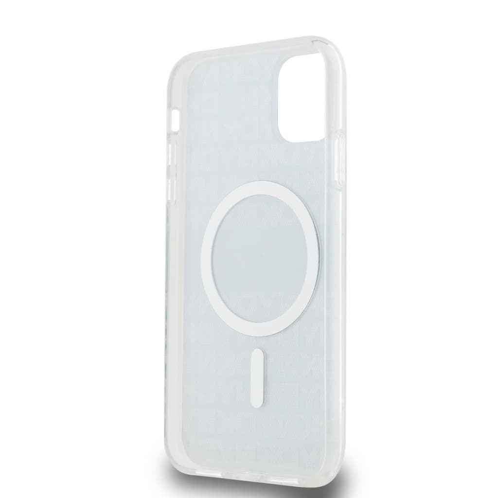 Zadní Kryt DKNY PC/TPU Repeat Pattern Tonal Stripe Magsafe pro iPhone 11 modrý - náhled 5