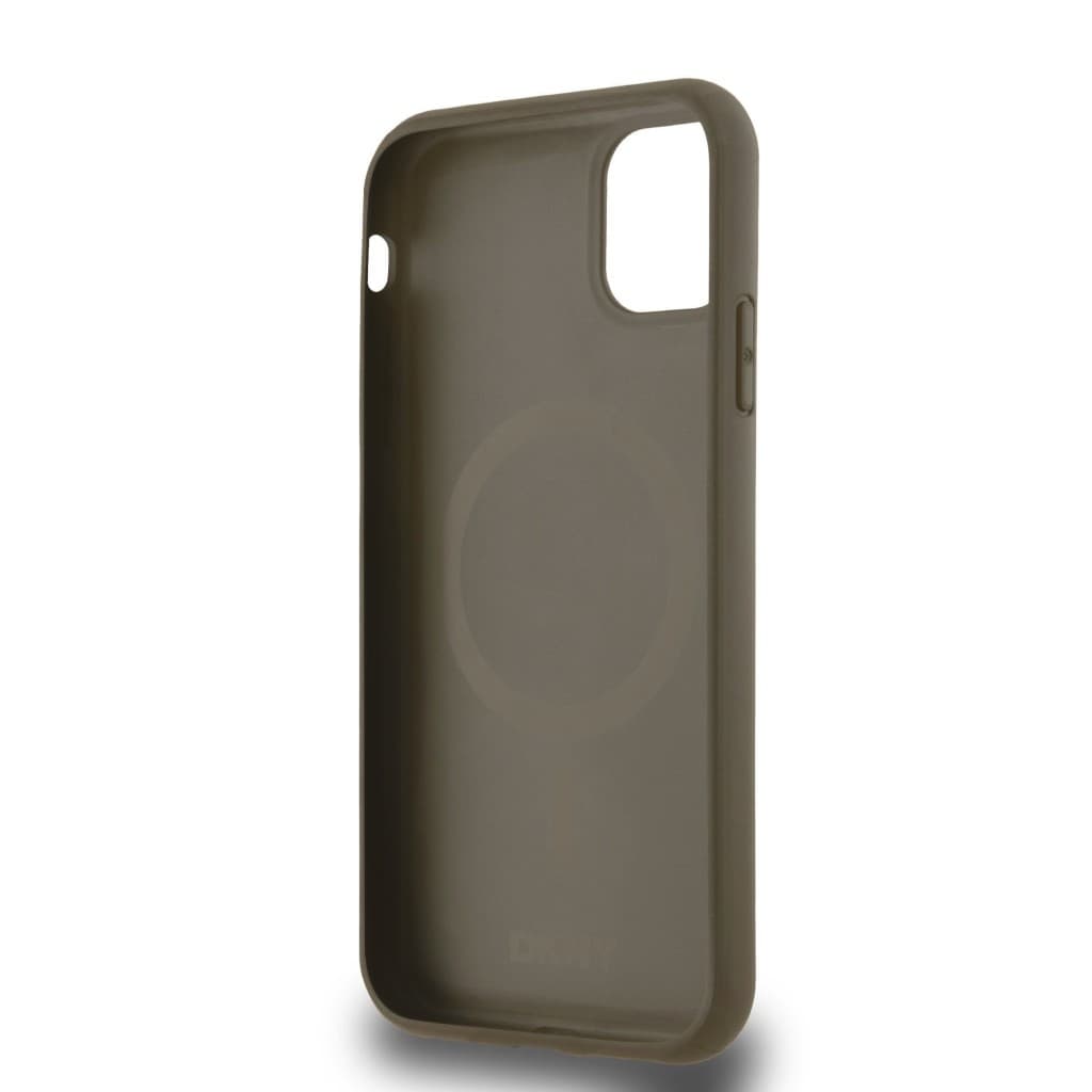 Zadní Kryt DKNY PC/TPU Repeat Pattern Tonal Stripe Magsafe pro iPhone 11 hnědý - náhled 5