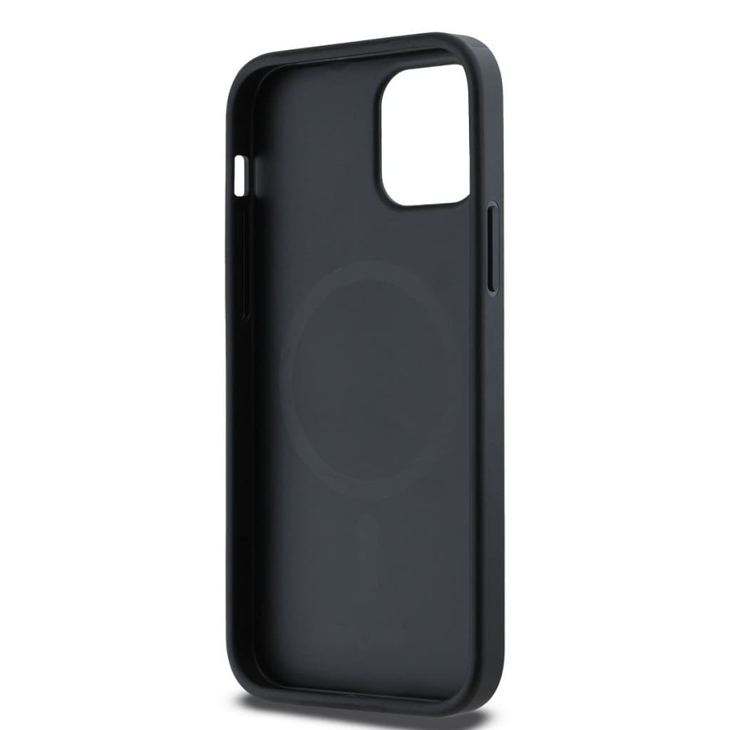 DKNY PU Leather Silver Metal Logo Magsafe Zadní Kryt pro iPhone 12/12 Pro Grey - náhled 5