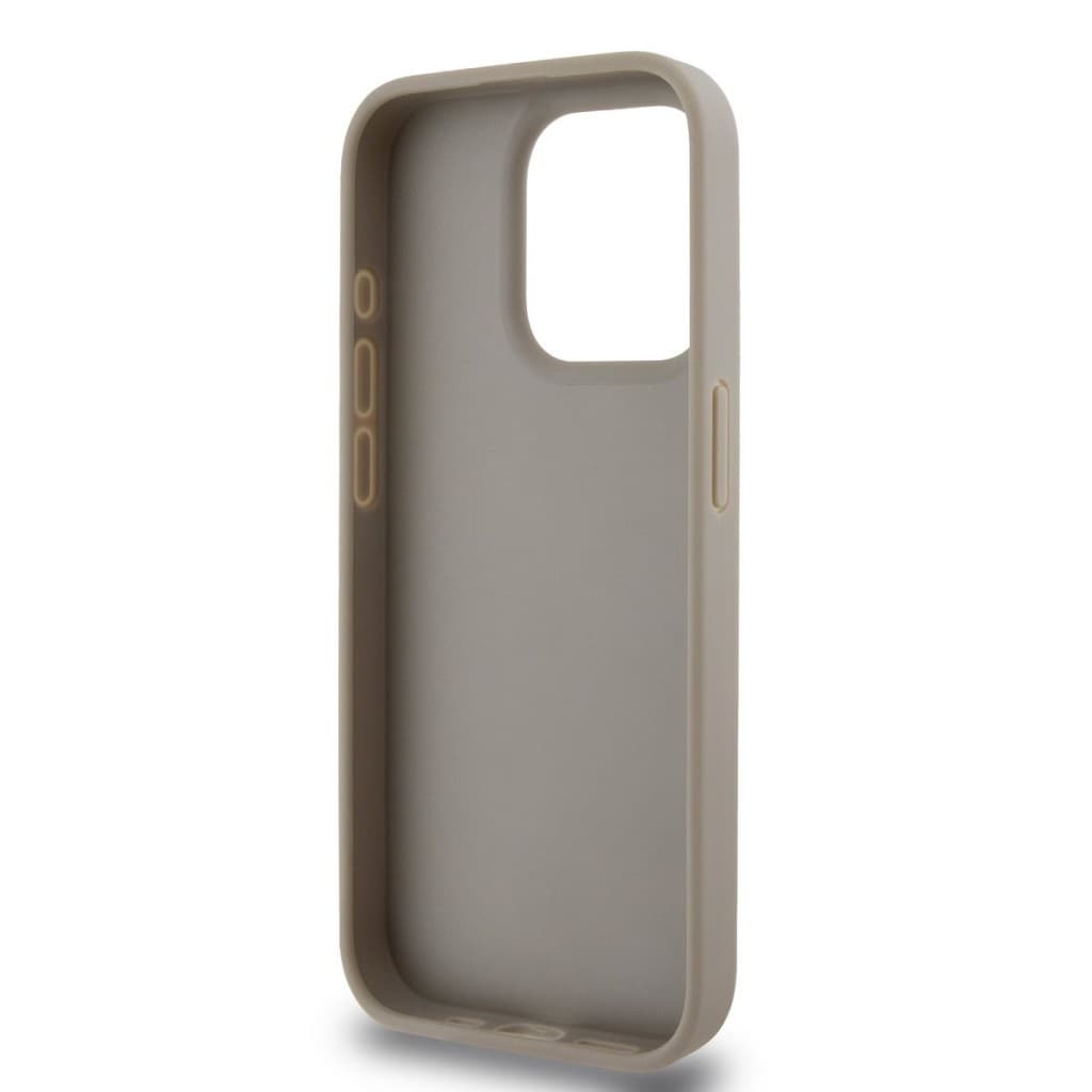 Zadní kryt DKNY PU Leather Checkered Pattern and Stripe pro iPhone 15 Pro Max Beige - náhled 5