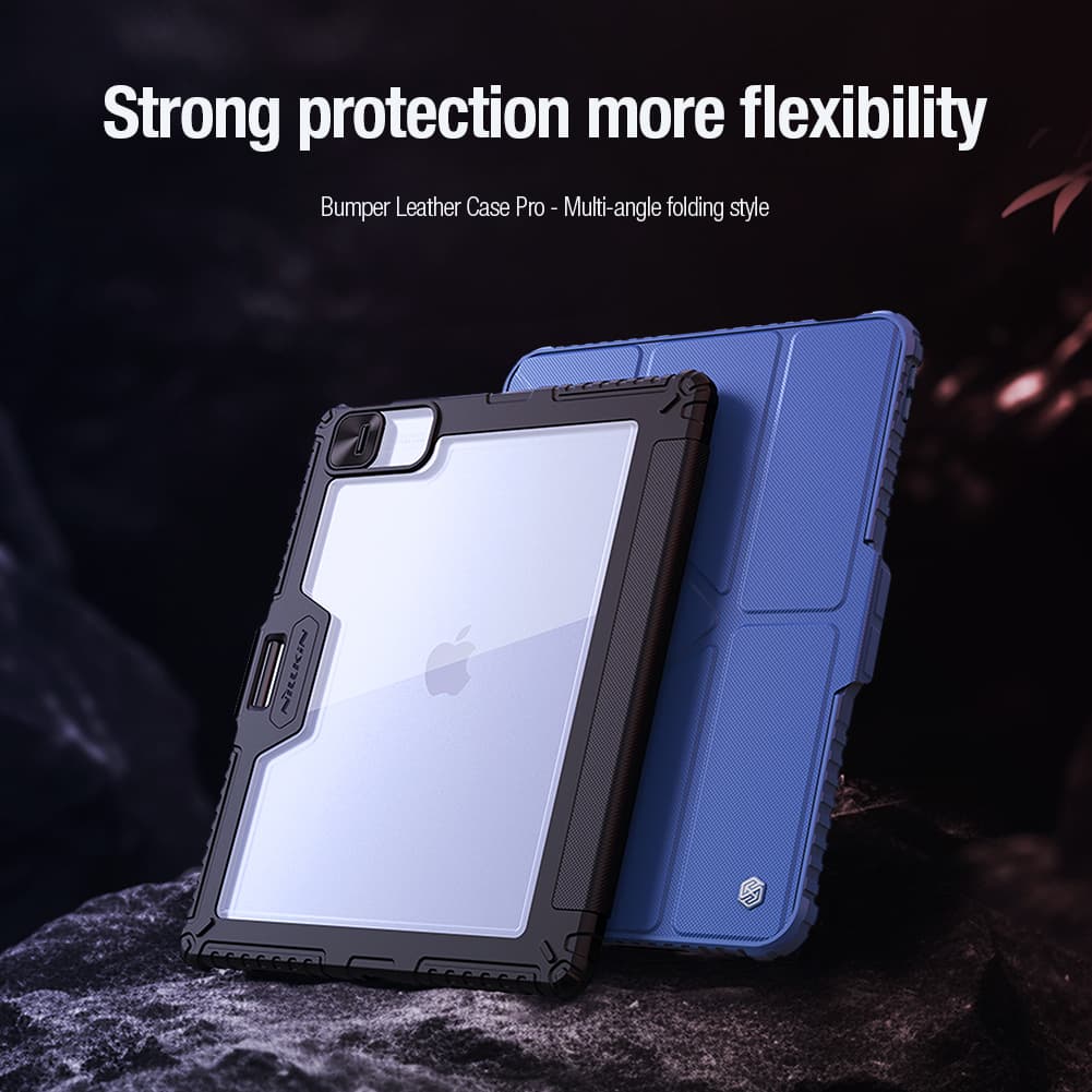 Pouzdro na tablet Nillkin Bumper PRO Protective Stand Case Multi-angle pro iPad Pro 12.9 2020/2021/2022/ Air 13 2024 Black - náhled 5