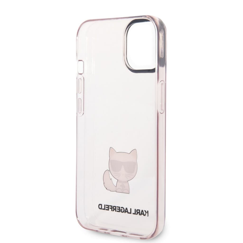 Karl Lagerfeld Choupette Logo Zadní Kryt pro iPhone 14 Plus Pink - náhled 5