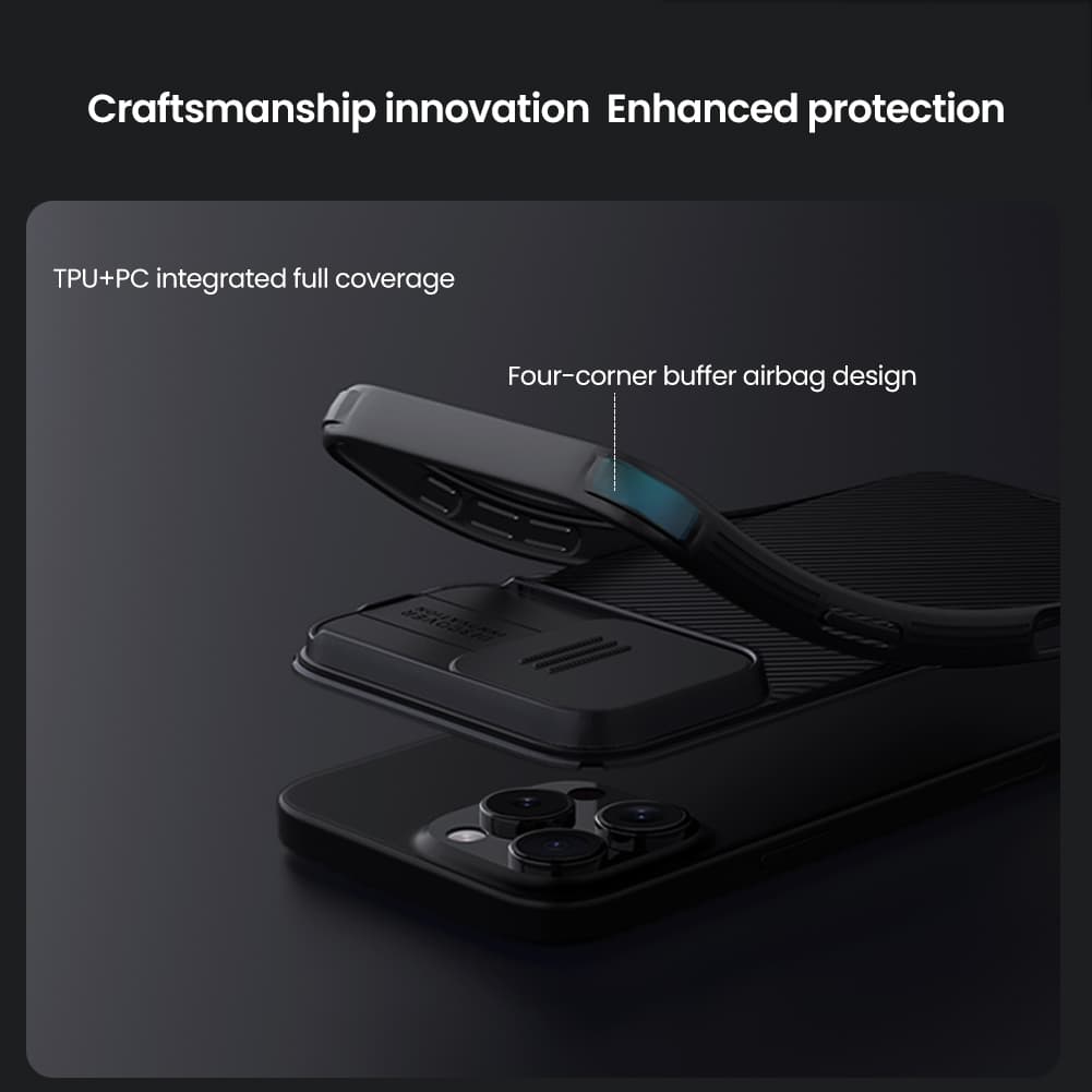 Zadní kryt Nillkin CamShield PRO pro Apple iPhone 16 Pro Max Black - náhled 5