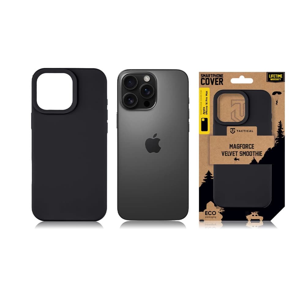 Zadní kryt Tactical MagForce Velvet Smoothie pro Apple iPhone 16 Pro Max Asphalt - náhled 5