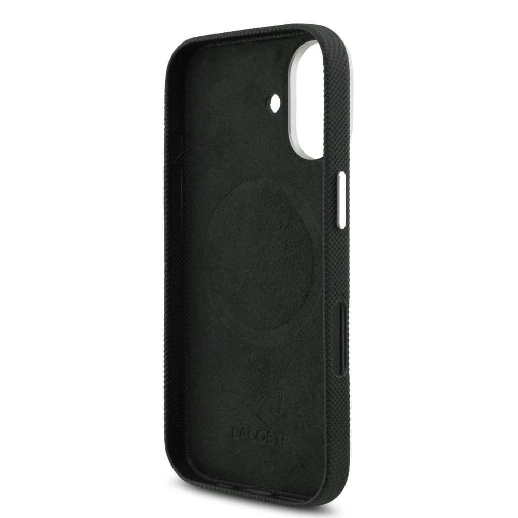 Zadní kryt Lacoste Iconic Petit Pique Metal Logo MagSafe pro iPhone 17 Black - náhled 5