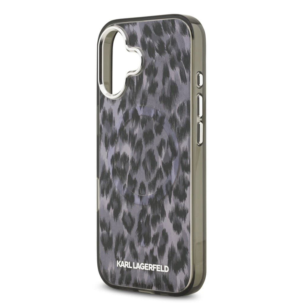 Zadní kryt Karl Lagerfeld IML Leopard MagSafe pro iPhone 17 Grey - náhled 5