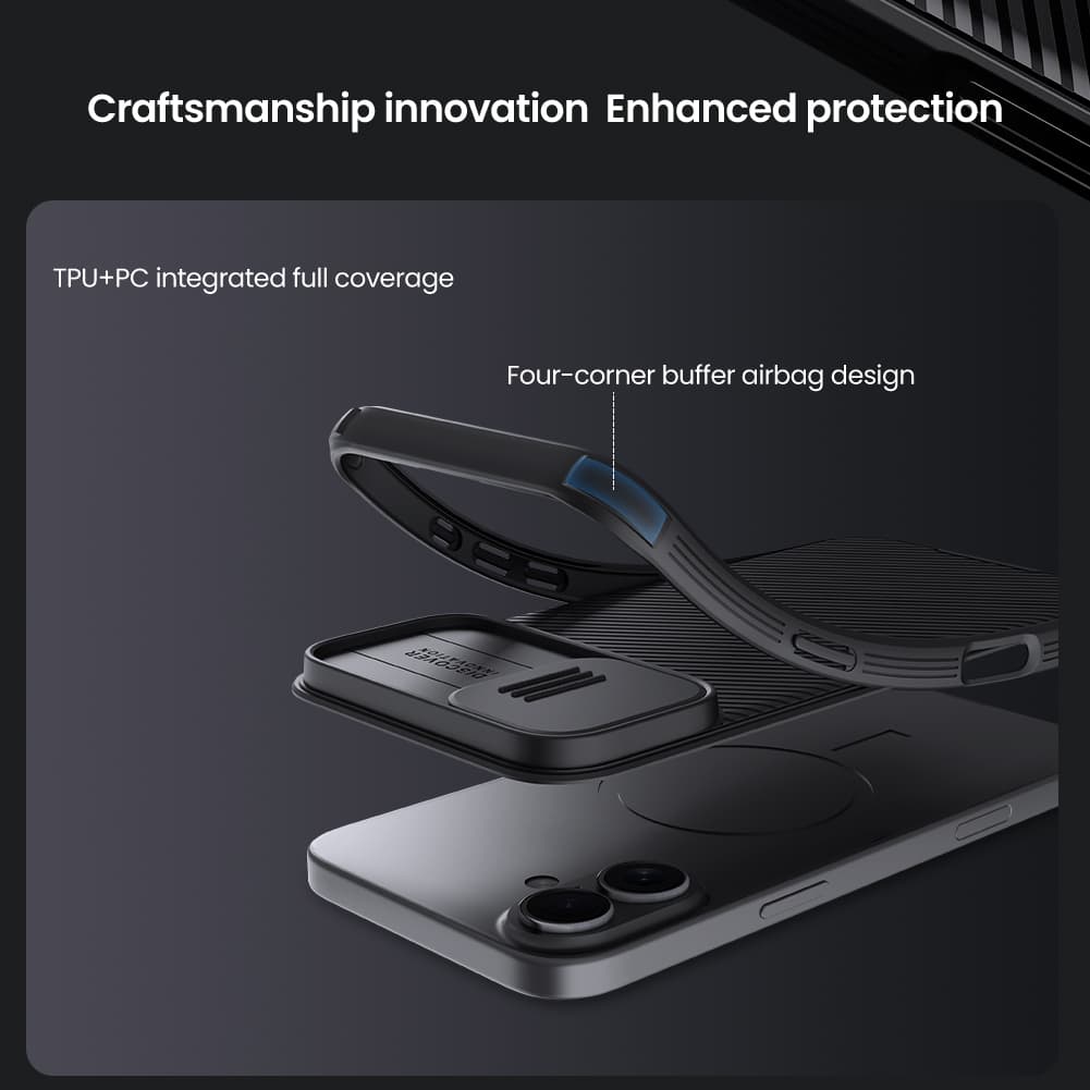 Zadní kryt Nillkin CamShield PRO pro Apple iPhone 16 Black - náhled 5