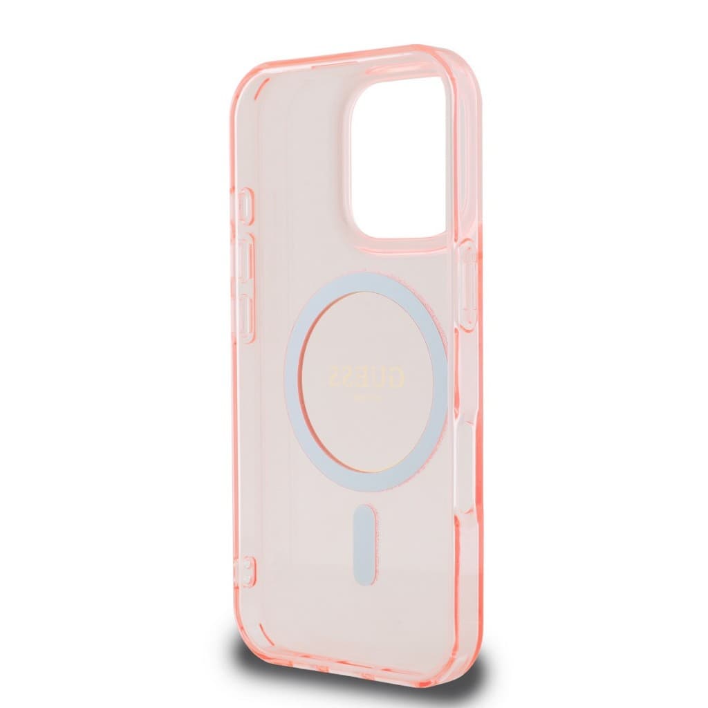 Zadní kryt Guess IML Glitter Ring MagSafe pro iPhone 16 Pro Pink - náhled 5