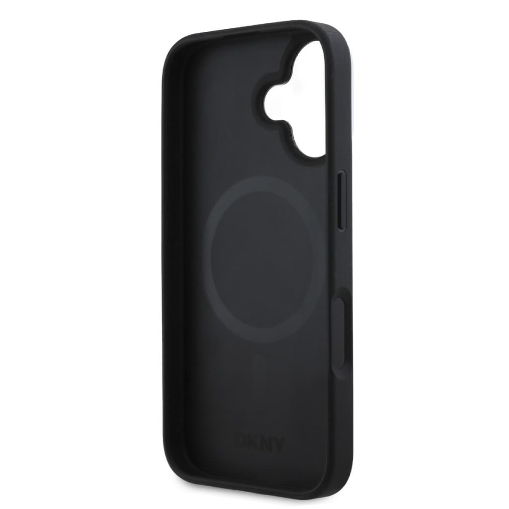 Zadní kryt DKNY PU Leather Checkered Pattern Magsafe pro iPhone 16 Plus Black - náhled 5