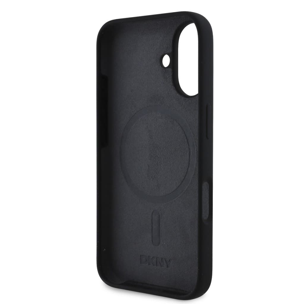 Zadní kryt DKNY Liquid Silicone Arch Logo MagSafe pro iPhone 16 Black - náhled 5