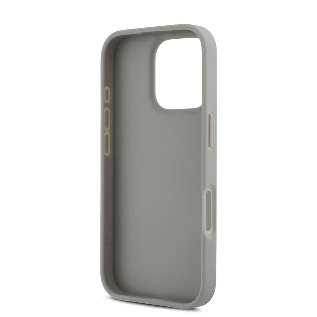 Zadní kryt DKNY PU Leather Repeat Pattern Tonal Stripe pro iPhone 16 Pro Max Beige - náhled 5