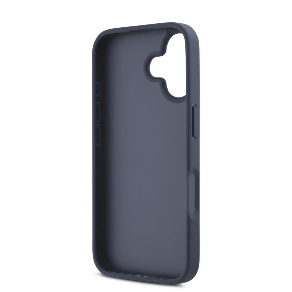 Zadní kryt DKNY PU Leather Repeat Pattern Tonal Stripe pro iPhone 16 Blue - náhled 5