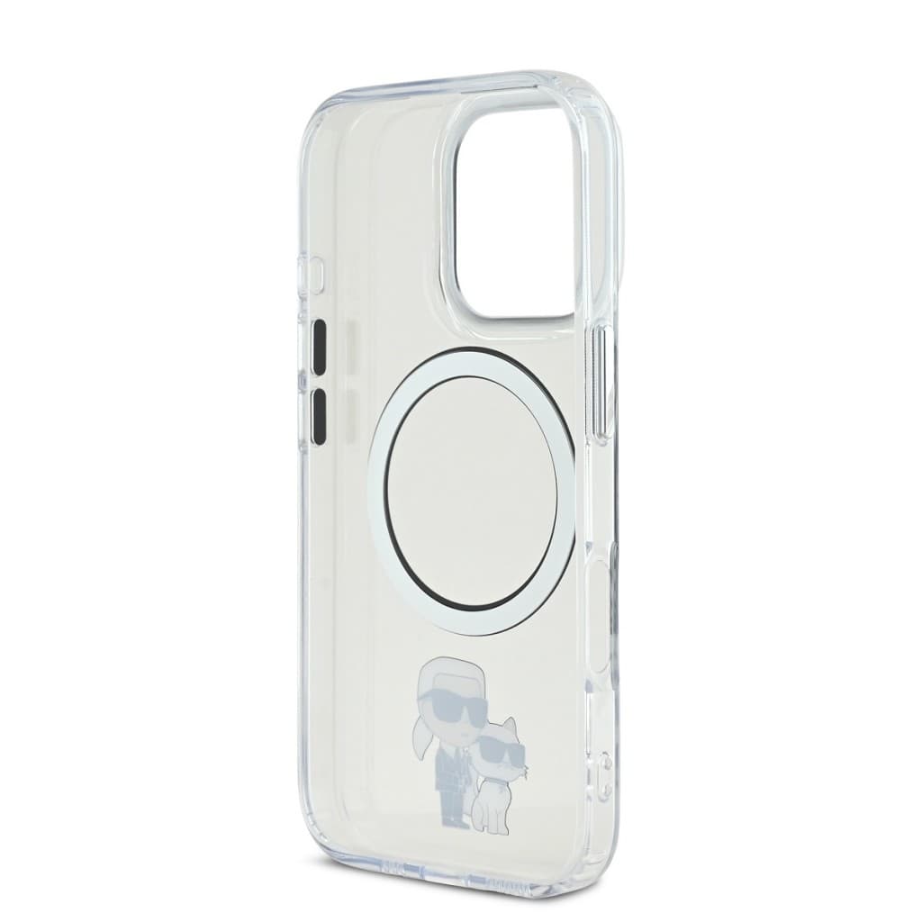 Zadní kryt Karl Lagerfeld IML Karl and Choupette MagSafe pro iPhone 16 Pro Max Transparent - náhled 5