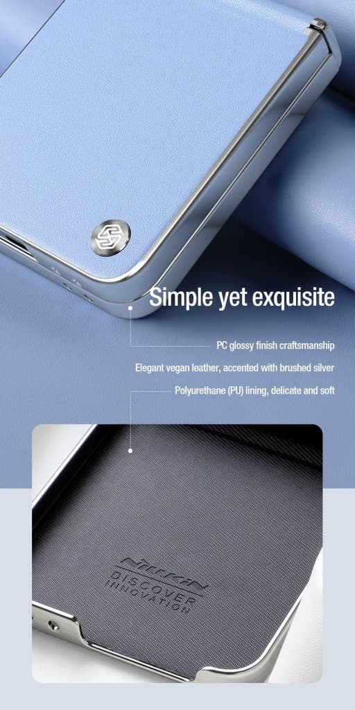 Zadní kryt Nillkin CamShield Flip pro Samsung Galaxy Z Flip 6 Black - náhled 5
