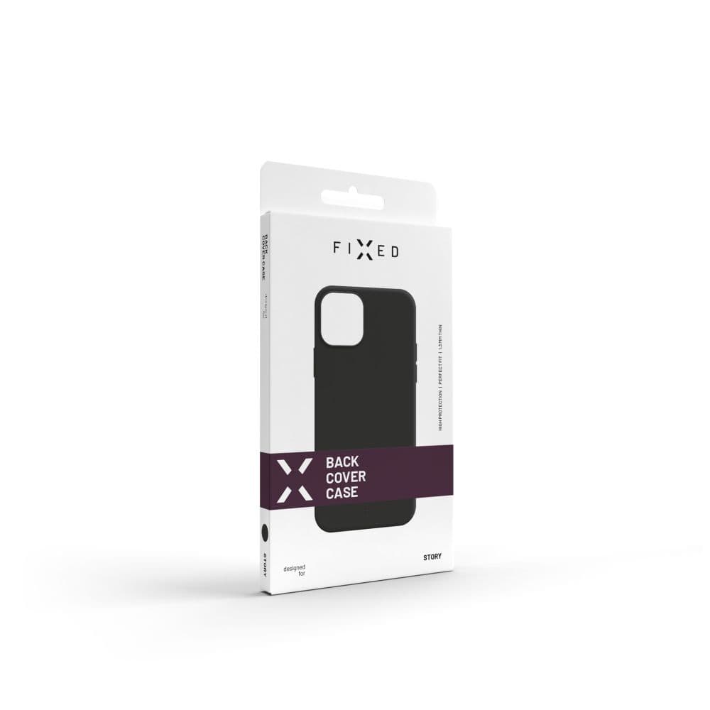 Zadní pogumovaný kryt FIXED Story pro Xiaomi Redmi Note 13, černý - náhled 4