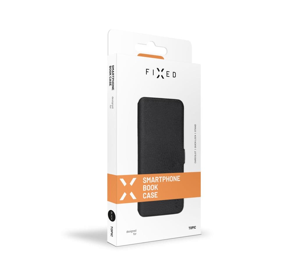 Tenké pouzdro typu kniha FIXED Topic pro Xiaomi Redmi 14C, černé - náhled 5
