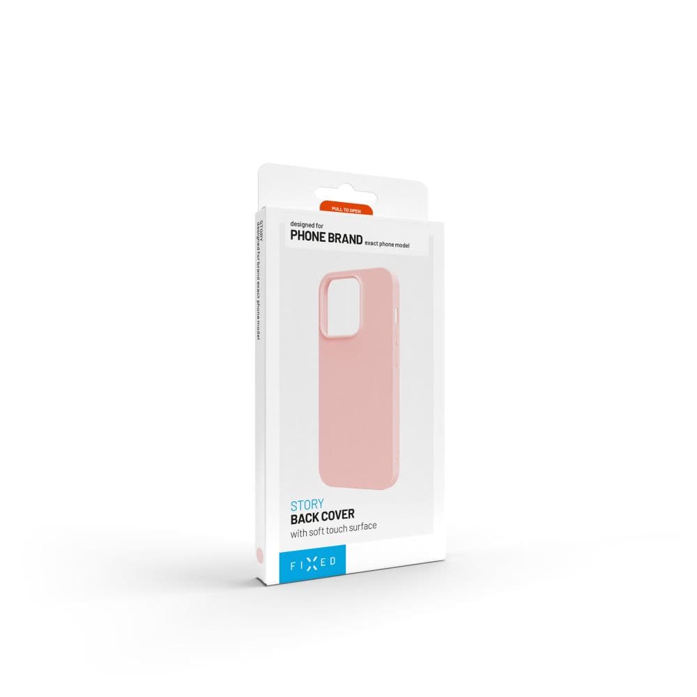 Zadní pogumovaný kryt FIXED Story pro Motorola Moto G86 5G/Power, růžový - náhled 4