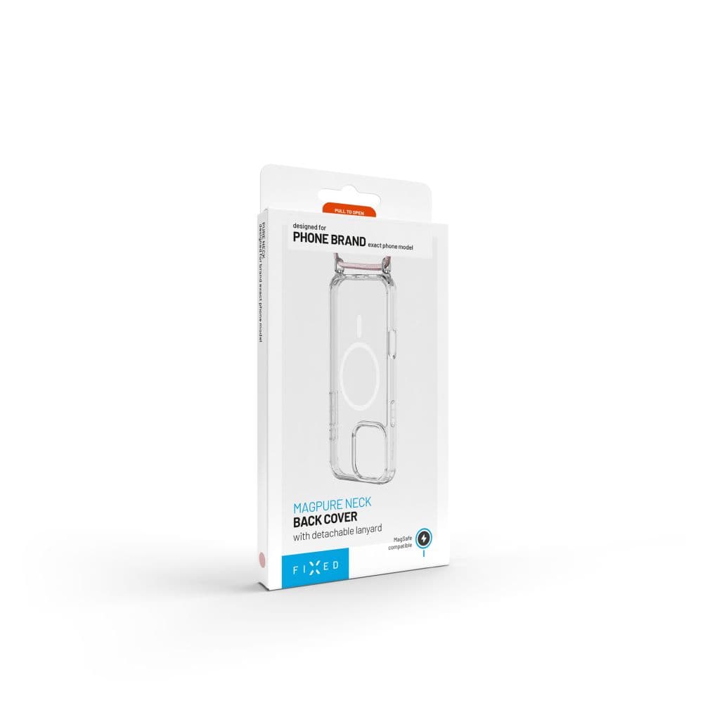 Zadní kryt FIXED MagPure Neck s růžovou šňůrkou na krk pro Apple iPhone Air - náhled 5