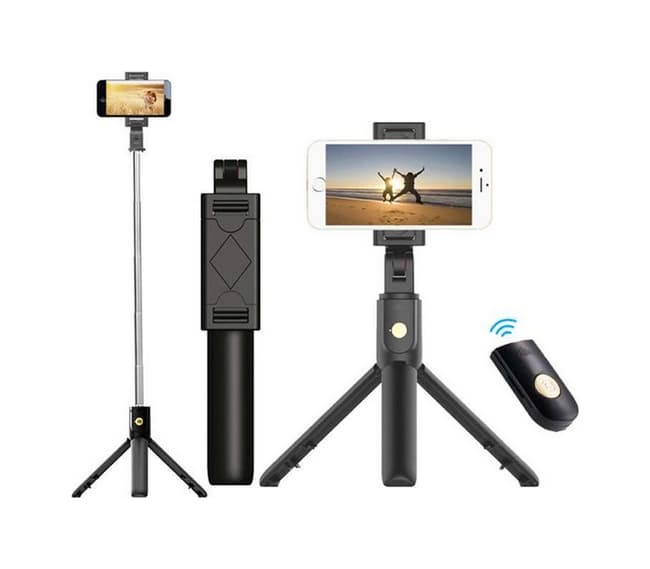 Bluetooth tripod selfie tyč TopQ K07 černá 68407 - náhled 3