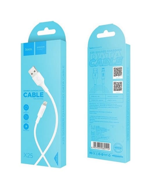 Datový kabel Hoco X25 pro iPhone bílý 85688 - náhled 3