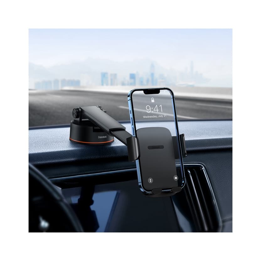 Držák na mobil do auta Baseus Easy Control Pro Clamp černý 86710 - náhled 5