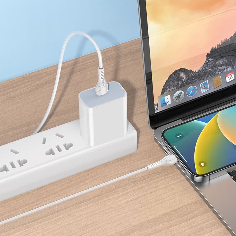 Datový kabel Hoco X37 USB-C na Lightning 1m bílý 127319 - náhled 4