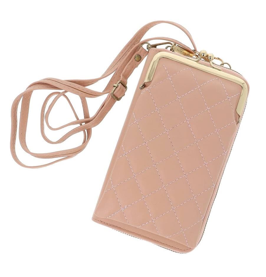 Kabelka TopQ Madley Classic na mobil s popruhem starorůžová 129221 - náhled 2