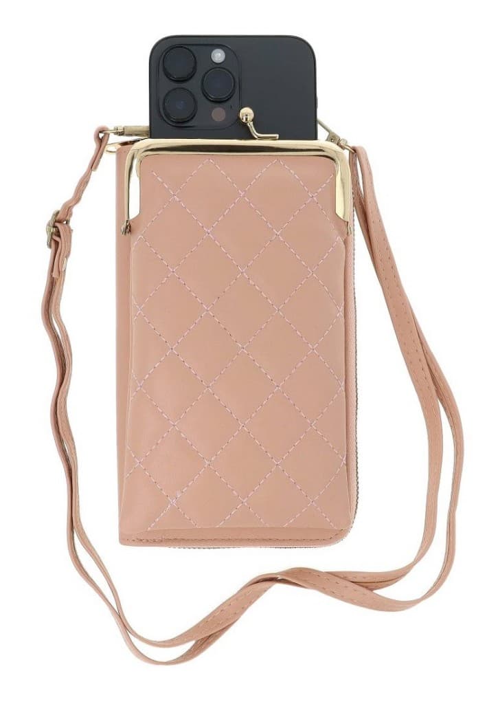 Kabelka TopQ Madley Classic na mobil s popruhem starorůžová 129221 - náhled 3