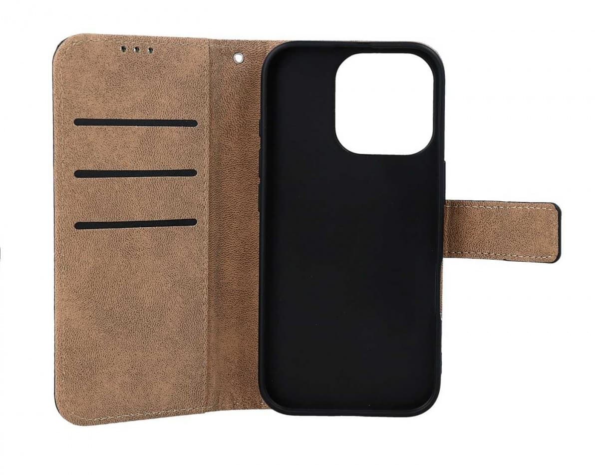 Pouzdro TopQ iPhone 16 Pro knížkové černé s přezkou 2 127725 - náhled 3