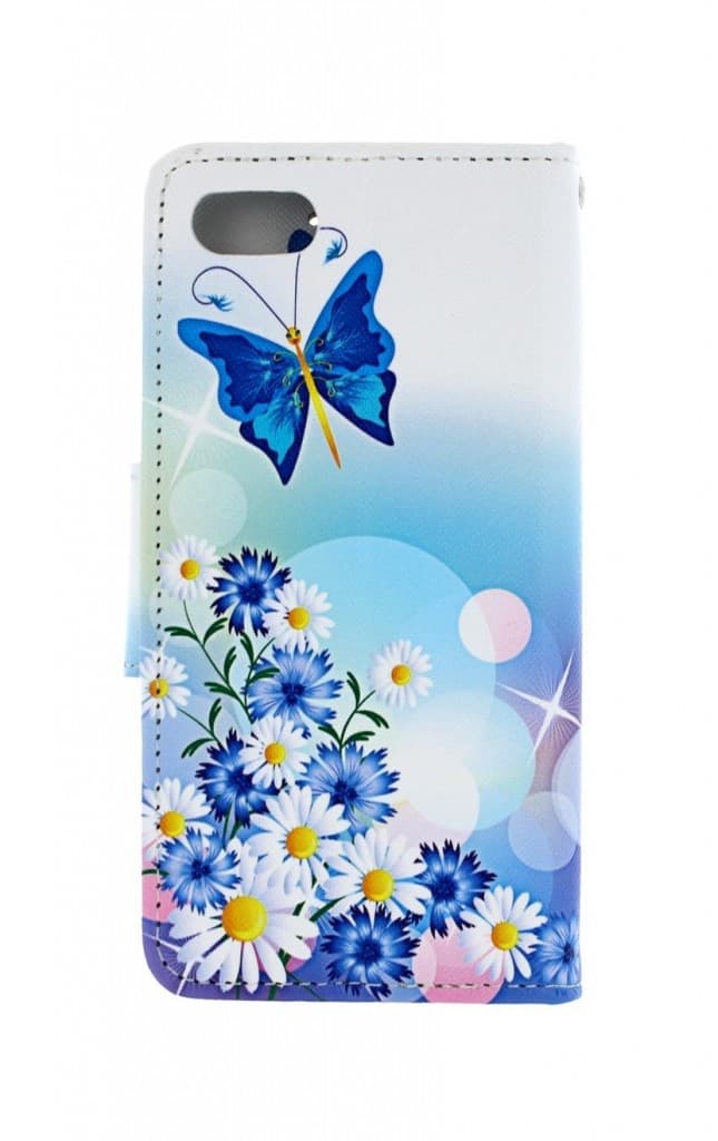 Pouzdro TopQ iPhone SE 2020 knížkové Bílé s motýlkem 49749 - náhled 2