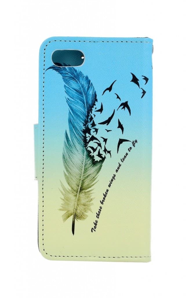 Pouzdro TopQ iPhone SE 2020 knížkové Pírko 49747 - náhled 2