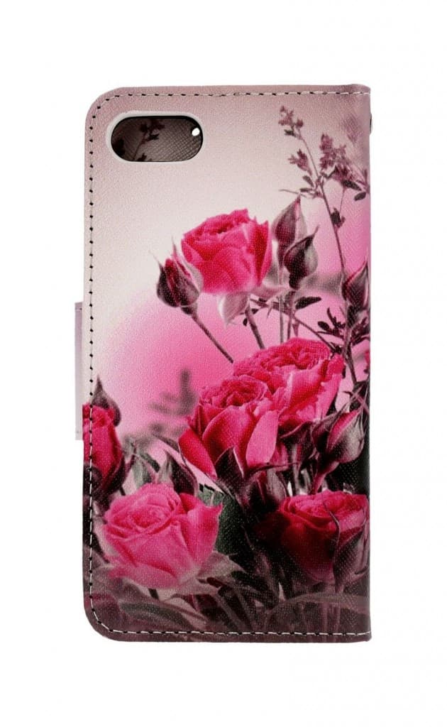 Pouzdro TopQ iPhone SE 2020 knížkové Romantické růže 54671 - náhled 2