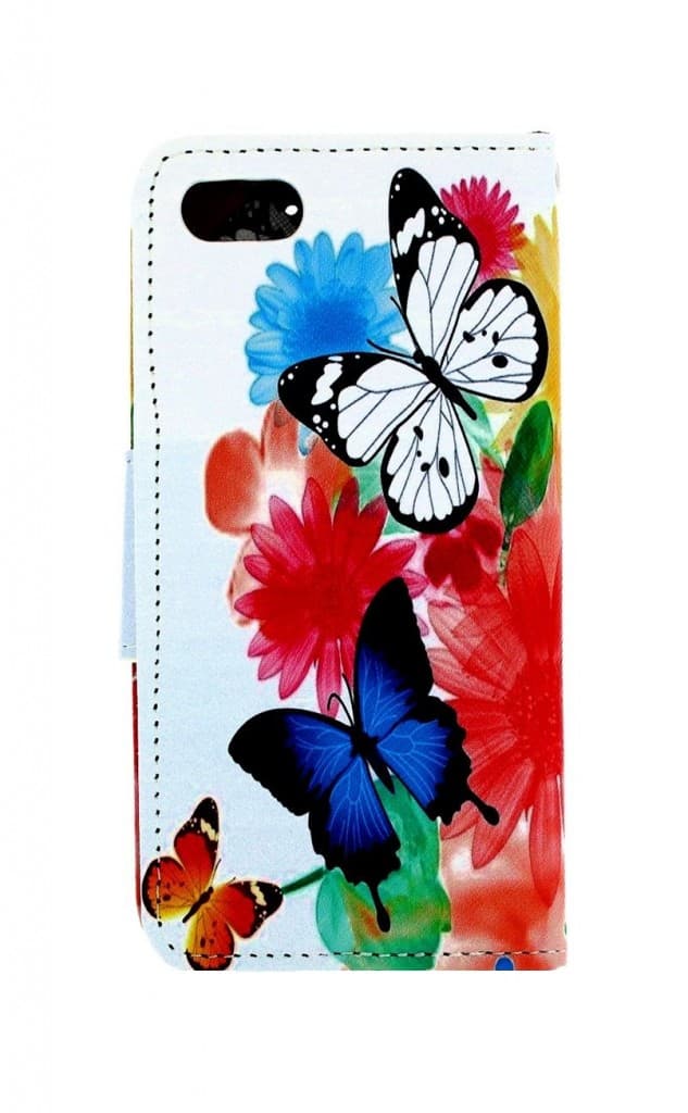 Pouzdro TopQ iPhone SE 2022 knížkové Barevné s motýlky 74694 - náhled 2