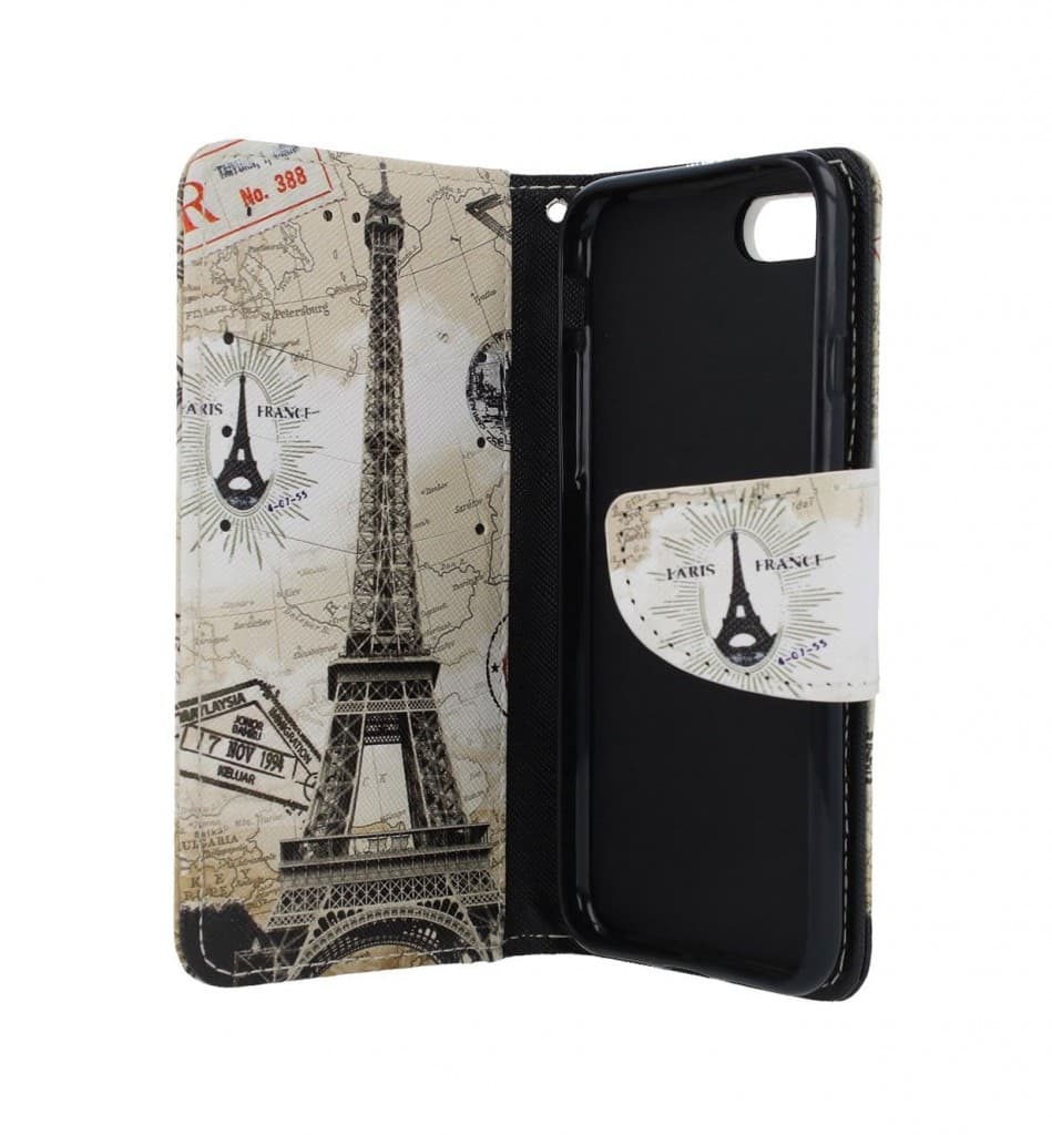 Pouzdro TopQ iPhone SE 2022 knížkové Paris 2 74688 - náhled 3