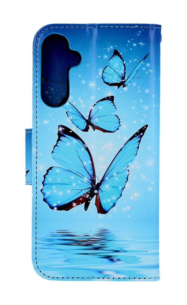 Pouzdro TopQ Samsung A55 knížkové Modří motýlci 126445 - náhled 2