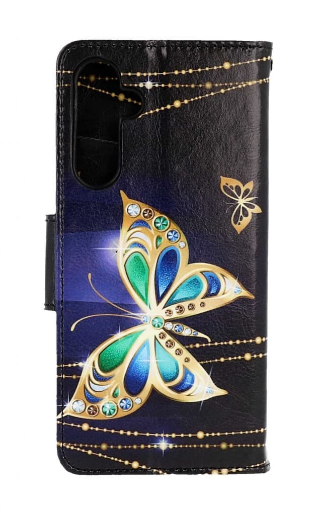Pouzdro TopQ Samsung A55 knížkové Zlatý motýl 126444 - náhled 2