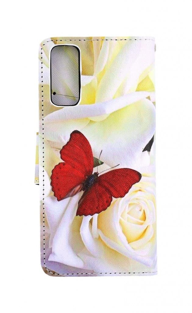 Pouzdro TopQ Vivo Y11s knížkové Červený motýl 71395 - náhled 2