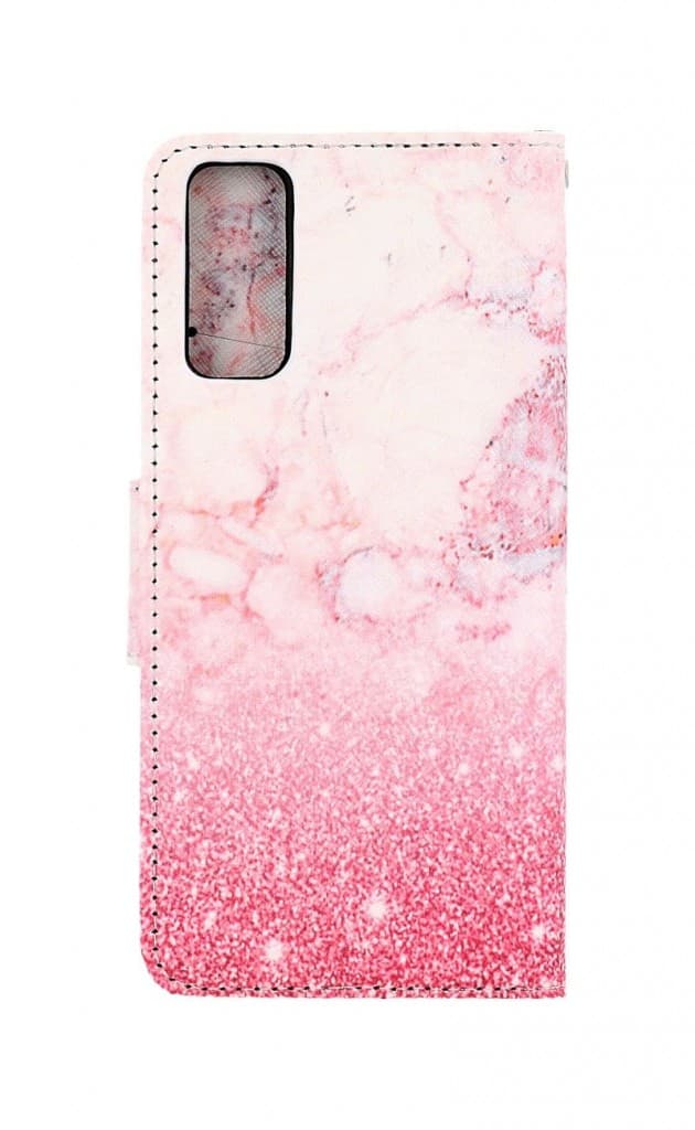 Pouzdro TopQ Vivo Y11s knížkové Růžový mramor 70676 - náhled 2