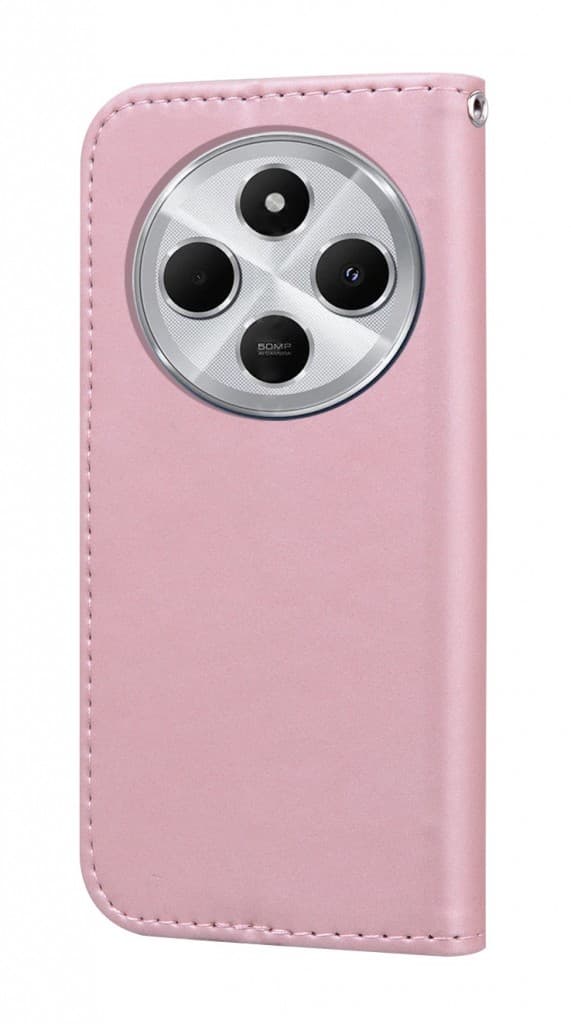 Pouzdro TopQ Xiaomi Redmi 14C knížkové růžové s králíčkem 132685 - náhled 2