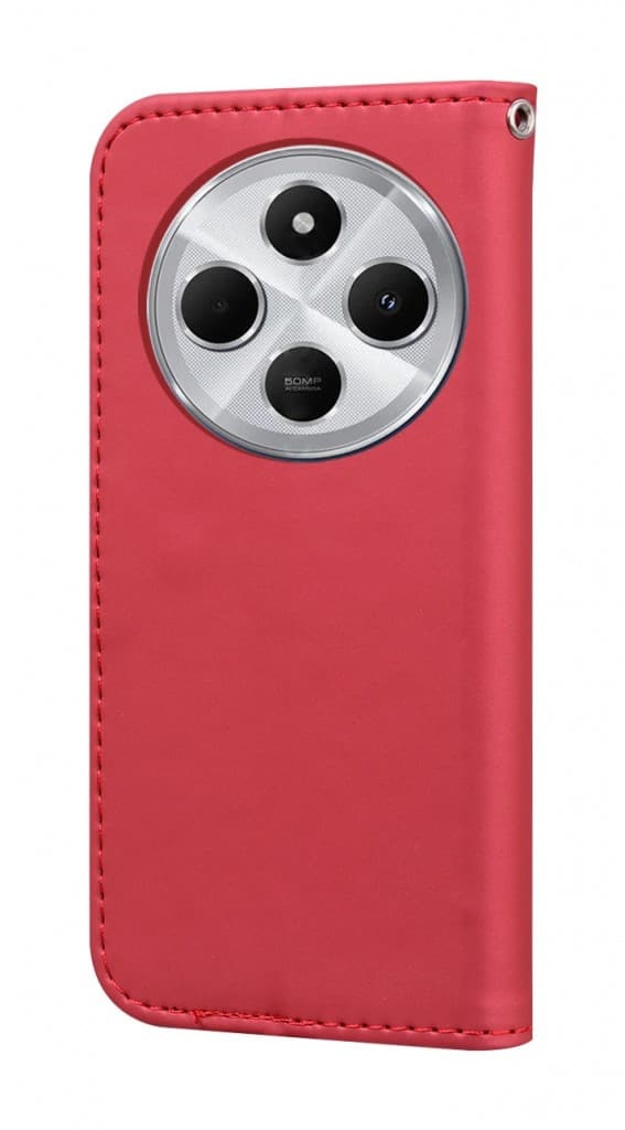 Pouzdro TopQ Xiaomi Redmi 14C knížkové vínové s kočičkou 132684 - náhled 2