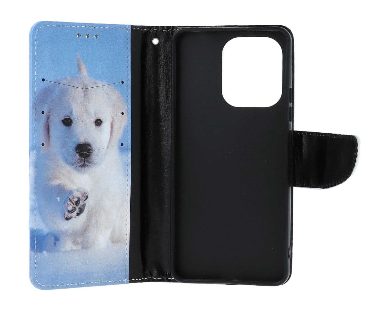 Pouzdro TopQ Xiaomi Redmi Note 13 knížkové Štěňátko 129997 - náhled 3