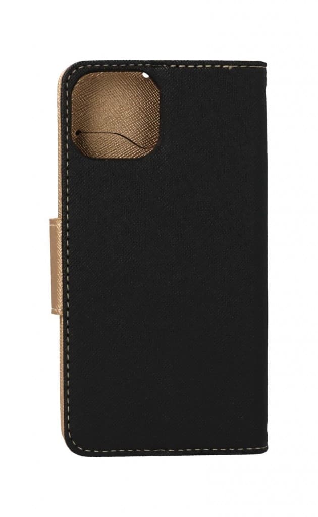 Pouzdro TopQ iPhone 15 knížkové černo-zlaté 105190 - náhled 2