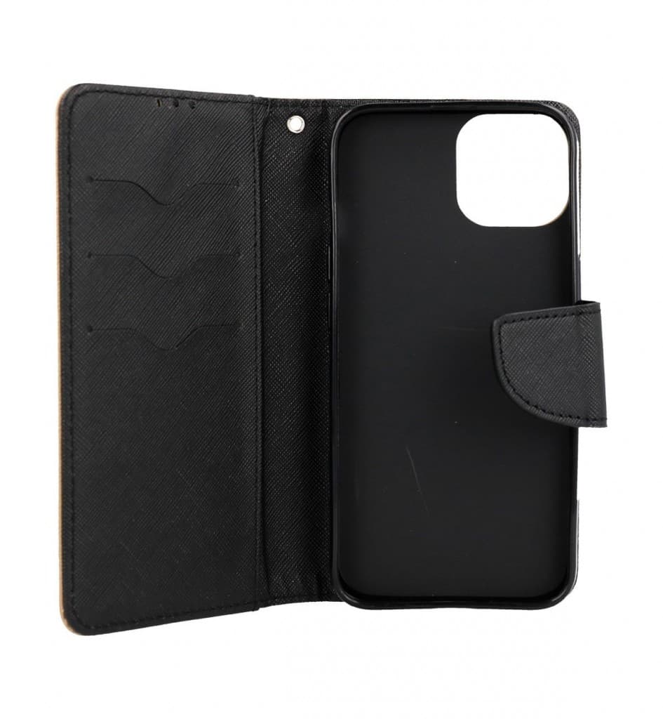 Pouzdro TopQ iPhone 15 knížkové zlaté 105189 - náhled 3