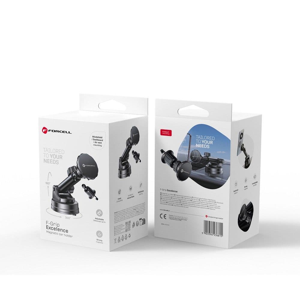 Magnetický držák do auta Forcell F-Grip Excelence černý 123398 - náhled 2