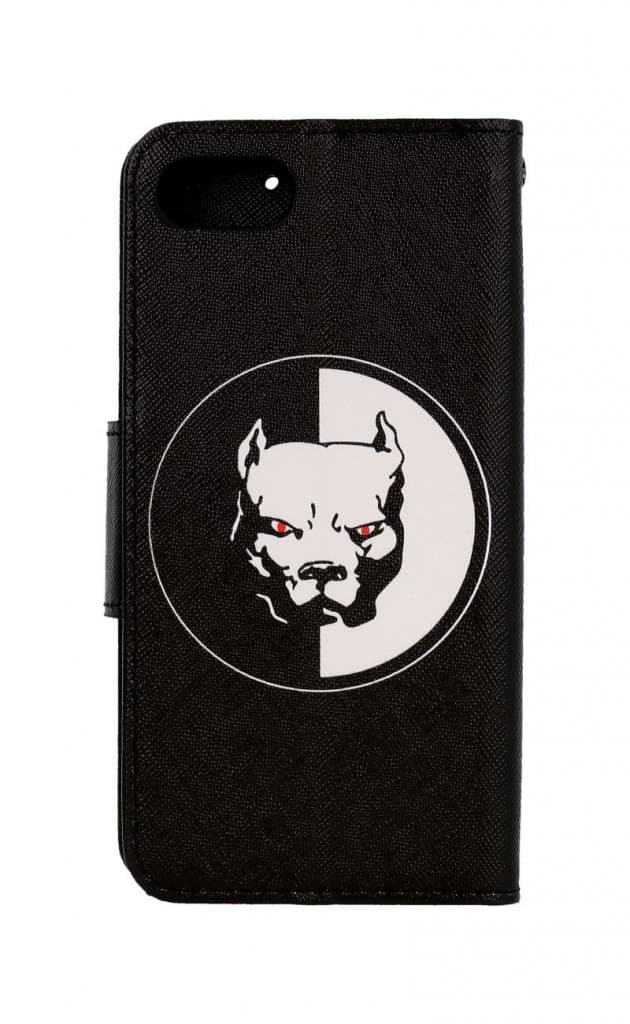 Pouzdro TopQ iPhone SE 2020 knížkové Černobílý pitbull 62543 - náhled 2